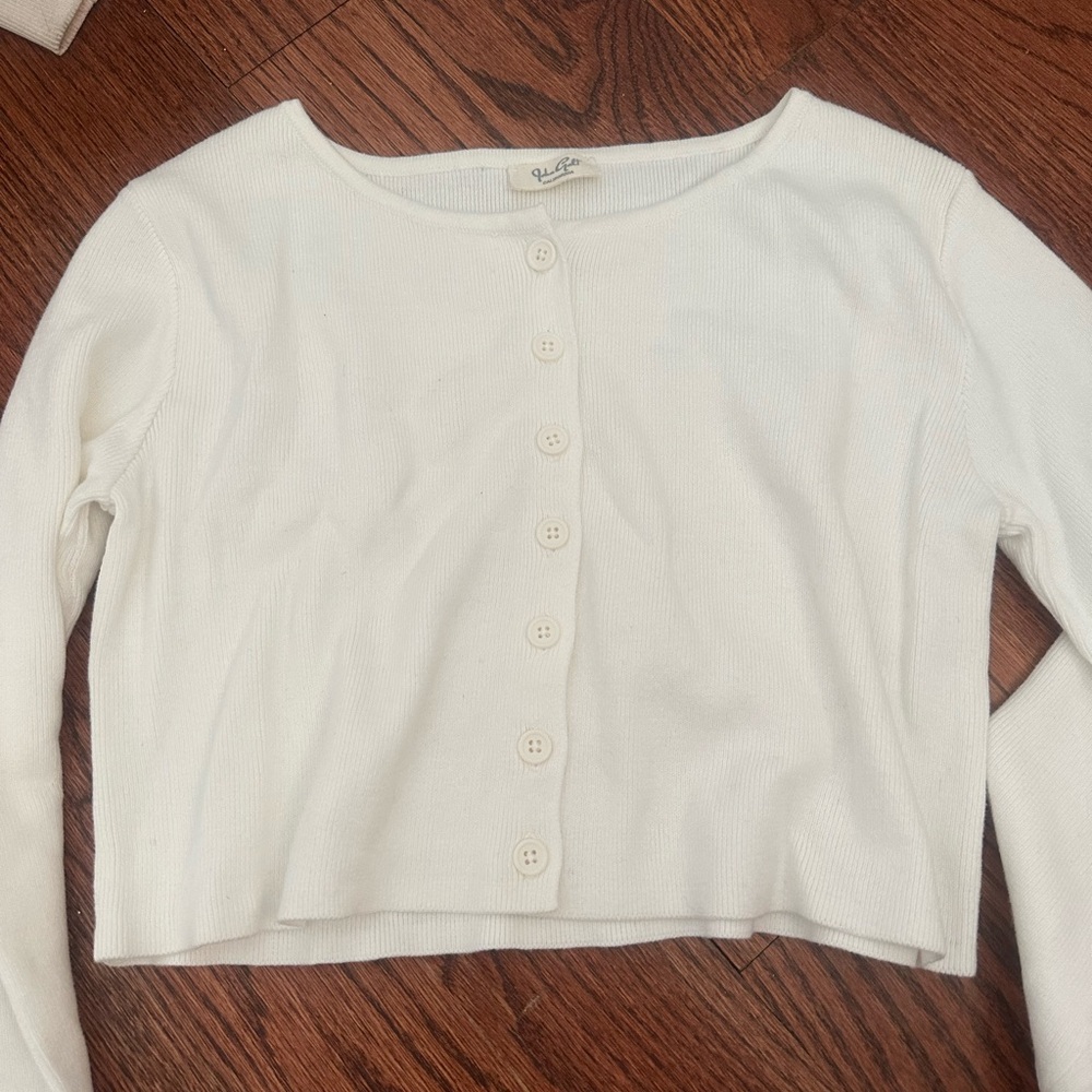 Brandy Melville full button cropped sweater